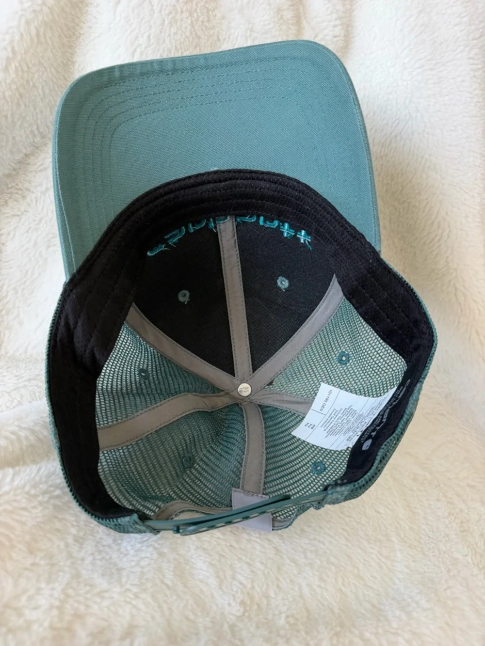 Carhartt Canvas Mesh-Back Logo Graphic Cap - Color Geo - Trucker Hat - Picture 5 of 11